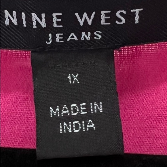 Nine West Pink Dolman Sleeve Embellished Blouse 1X - Picture 2 of 9